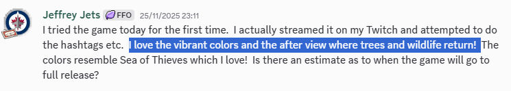 Original Discord message by Jeffrey Jets