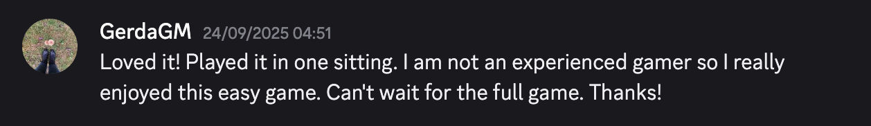 Original Discord message by GerdaGM